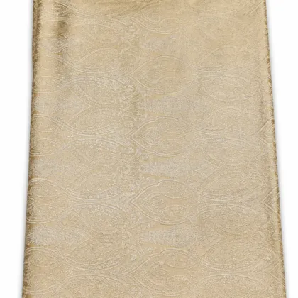KashiFab Beige Gold Self Jaal Banarasi Brocade Fabric - Banarasi brocade fabric Varanasi wholesale export