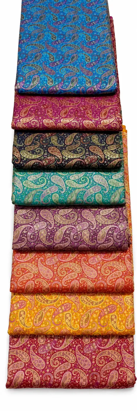 KashiFab Paisley Jaal Banarasi Brocade Fabric KashiFab Paisley Jaal Banarasi Brocade Fabric - Banarasi brocade fabric Varanasi wholesale export