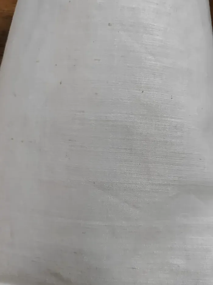Bright Ivory Banarasi Raw Silk Fabric - Fine Slub Bridal Metre KashiFab Bright Ivory Banarasi Raw Silk Fabric - Fine Slub Bridal Metre