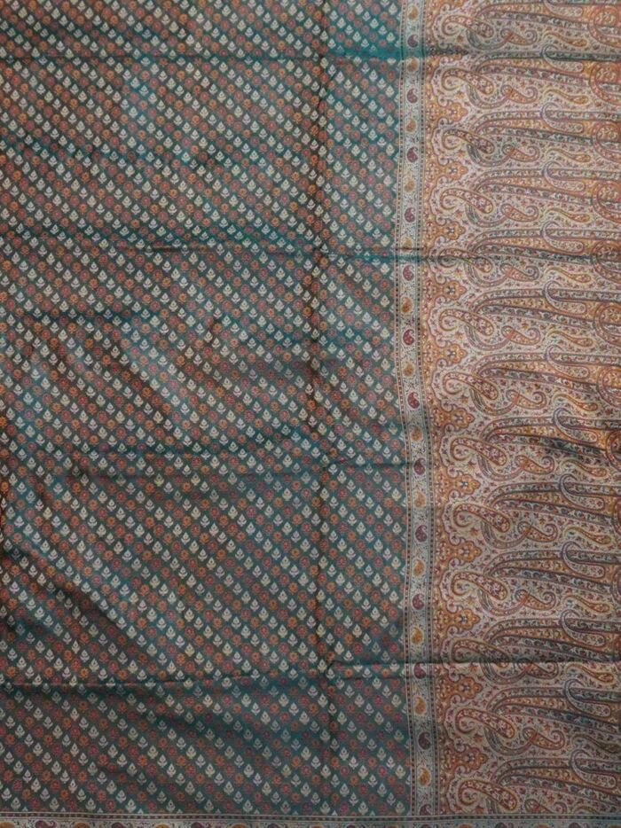 KashiFab Burnt Orange Banarasi Silk Saree 1 KashiFab Burnt Orange Banarasi Silk Saree online - authentic Varanasi Banarasi silk saree