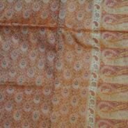 KashiFab Burnt Orange Banarasi Silk Saree online - authentic Varanasi Banarasi silk saree