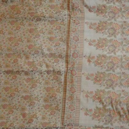 KashiFab Burnt Orange Banarasi Silk Saree online - authentic Varanasi Banarasi silk saree