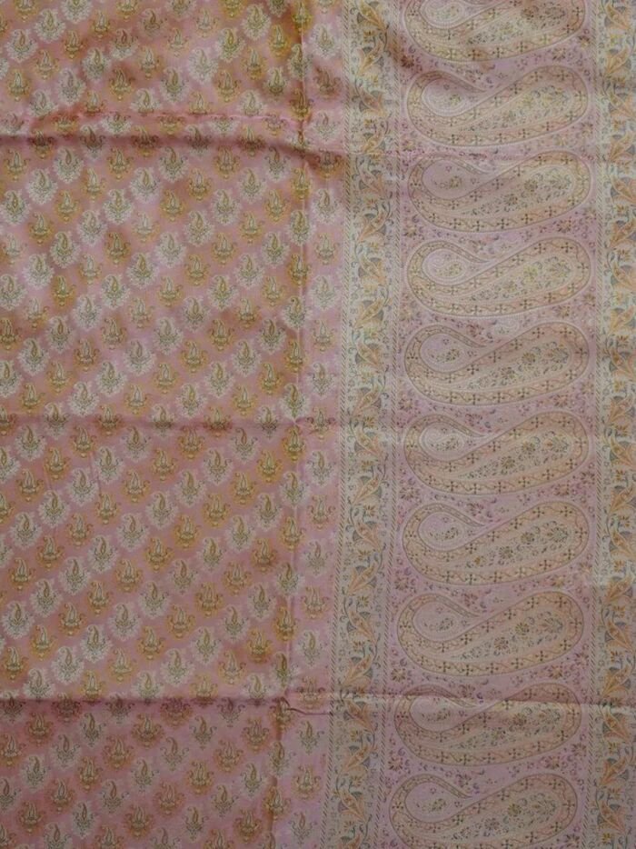 KashiFab Burnt Orange Banarasi Silk Saree 1 KashiFab Burnt Orange Banarasi Silk Saree online - authentic Varanasi Banarasi silk saree