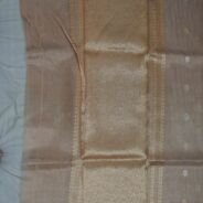 KashiFab Burnt Orange Banarasi Silk Saree online - authentic Varanasi Banarasi silk saree
