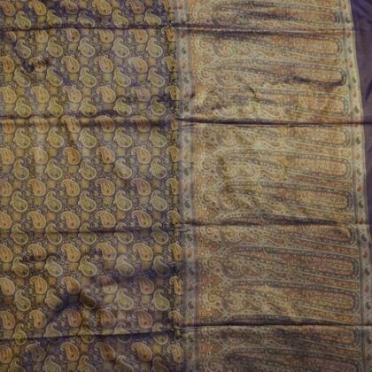 KashiFab Burnt Orange Banarasi Silk Saree online - authentic Varanasi Banarasi silk saree