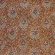KashiFab Burnt Orange Banarasi Silk Saree online - authentic Varanasi Banarasi silk saree - detail view 2
