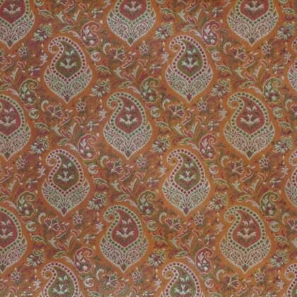 KashiFab Burnt Orange Banarasi Silk Saree online - authentic Varanasi Banarasi silk saree - detail view 2