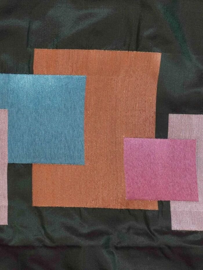 KashiFab Burnt Orange Banarasi Silk Saree 2 KashiFab Burnt Orange Banarasi Silk Saree online - authentic Varanasi Banarasi silk saree - detail view 2