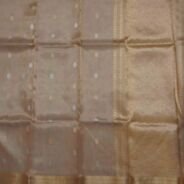 KashiFab Burnt Orange Banarasi Silk Saree online - authentic Varanasi Banarasi silk saree - detail view 2