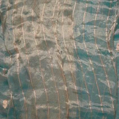 KashiFab Burnt Orange Banarasi Silk Saree online - authentic Varanasi Banarasi silk saree - detail view 2