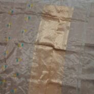 KashiFab Burnt Orange Banarasi Silk Saree online - authentic Varanasi Banarasi silk saree - detail view 2