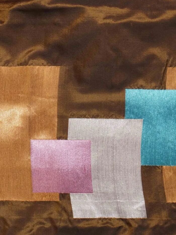 KashiFab Burnt Orange Banarasi Silk Saree 2 KashiFab Burnt Orange Banarasi Silk Saree online - authentic Varanasi Banarasi silk saree - detail view 2