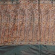 KashiFab Burnt Orange Banarasi Silk Saree online - authentic Varanasi Banarasi silk saree - detail view 3