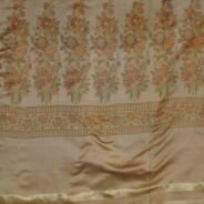 KashiFab Burnt Orange Banarasi Silk Saree online - authentic Varanasi Banarasi silk saree - detail view 3