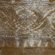 KashiFab Burnt Orange Banarasi Silk Saree online - authentic Varanasi Banarasi silk saree - detail view 3