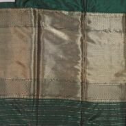 KashiFab Burnt Orange Banarasi Silk Saree online - authentic Varanasi Banarasi silk saree - detail view 3