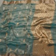 KashiFab Burnt Orange Banarasi Silk Saree online - authentic Varanasi Banarasi silk saree - detail view 3