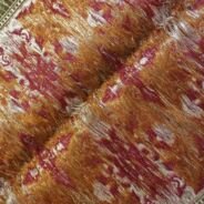 KashiFab Burnt Orange Banarasi Silk Saree online - authentic Varanasi Banarasi silk saree - detail view 3