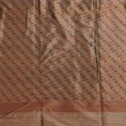 KashiFab Burnt Orange Banarasi Silk Saree online - authentic Varanasi Banarasi silk saree - detail view 4