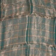 KashiFab Burnt Orange Banarasi Silk Saree online - authentic Varanasi Banarasi silk saree - detail view 4