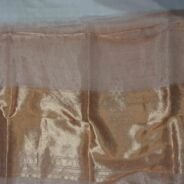 KashiFab Burnt Orange Banarasi Silk Saree online - authentic Varanasi Banarasi silk saree - detail view 4