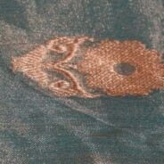 KashiFab Burnt Orange Banarasi Silk Saree online - authentic Varanasi Banarasi silk saree - detail view 4