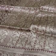 KashiFab Burnt Orange Banarasi Silk Saree online - authentic Varanasi Banarasi silk saree - detail view 4