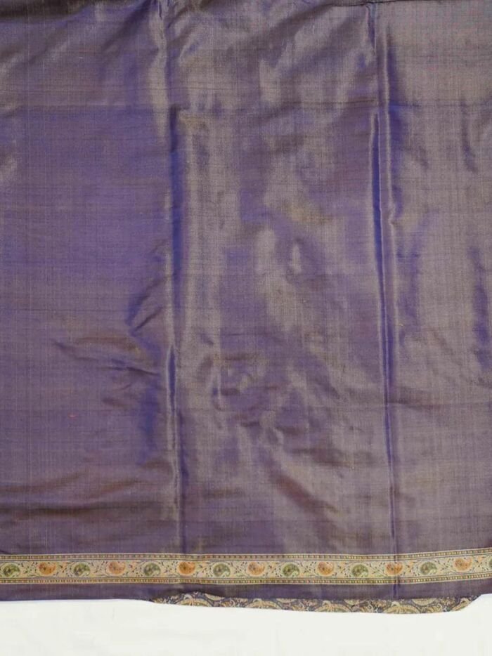 KashiFab Burnt Orange Banarasi Silk Saree 4 KashiFab Burnt Orange Banarasi Silk Saree online - authentic Varanasi Banarasi silk saree - detail view 4