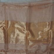 KashiFab Burnt Orange Banarasi Silk Saree online - authentic Varanasi Banarasi silk saree - detail view 5