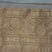 KashiFab Burnt Orange Banarasi Silk Saree online - authentic Varanasi Banarasi silk saree - detail view 5