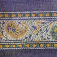 KashiFab Burnt Orange Banarasi Silk Saree online - authentic Varanasi Banarasi silk saree - detail view 5