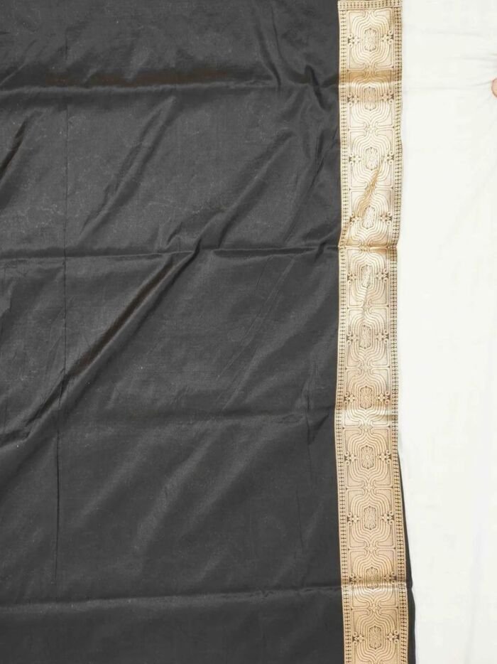 KashiFab Burnt Orange Banarasi Silk Saree 6 KashiFab Burnt Orange Banarasi Silk Saree online - authentic Varanasi Banarasi silk saree - detail view 6