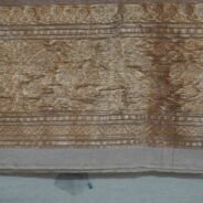 KashiFab Burnt Orange Banarasi Silk Saree online - authentic Varanasi Banarasi silk saree - detail view 7