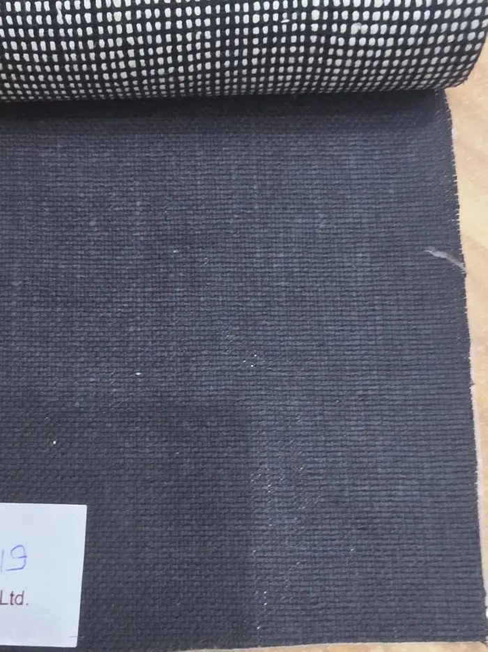 Charcoal Black Handloom Matka Silk Fabric - Banarasi Matka KashiFab Charcoal Black Handloom Matka Silk Fabric - Banarasi Matka
