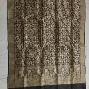 KashiFab Coffee Brown Banarasi Silk Saree online - authentic Varanasi Banarasi silk saree