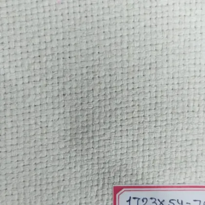 KashiFab Cream Coarse Weave Banarasi Raw Silk Fabric - Rustic Dupion Metre