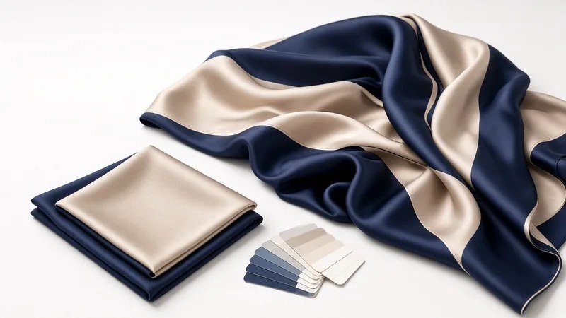 KashiFab custom silk scarf fabric development sample for international brands