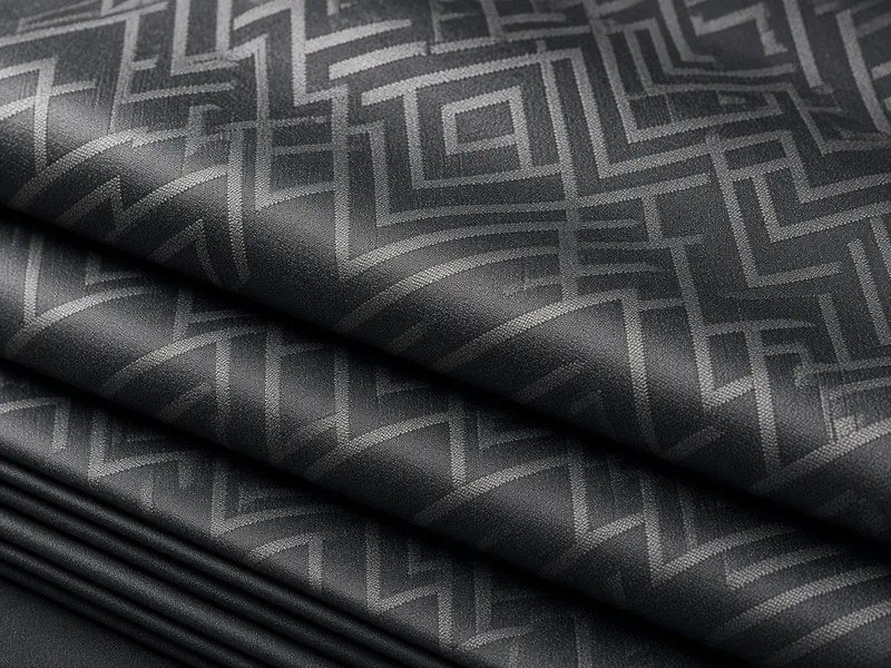 KashiFab bulk silk design sample geometric jacquard