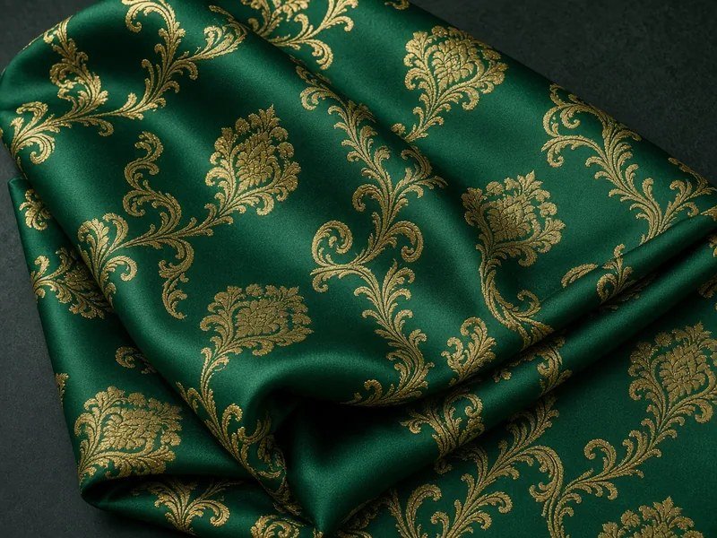 KashiFab bulk silk design sample metallic brocade