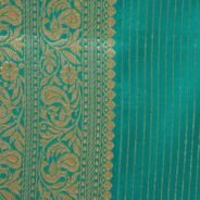 KashiFab Emerald Green Banarasi Silk Saree online - authentic Varanasi Banarasi silk saree - detail view 3