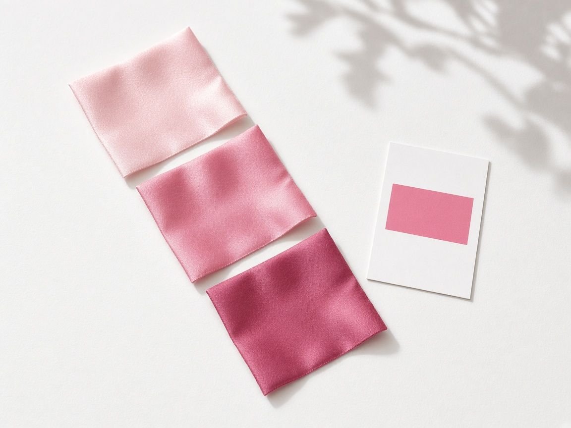 KashiFab fabric colour customization demo - graded silk shade swatches