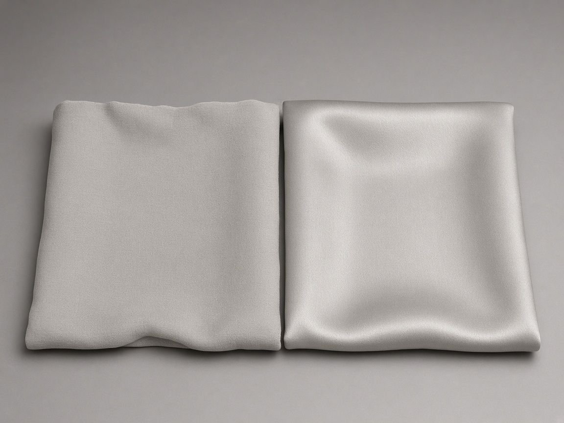KashiFab fabric finish customization demo - matte vs lustrous silk