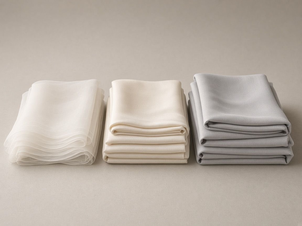 KashiFab fabric weight GSM customization demo - light medium heavy silk folds