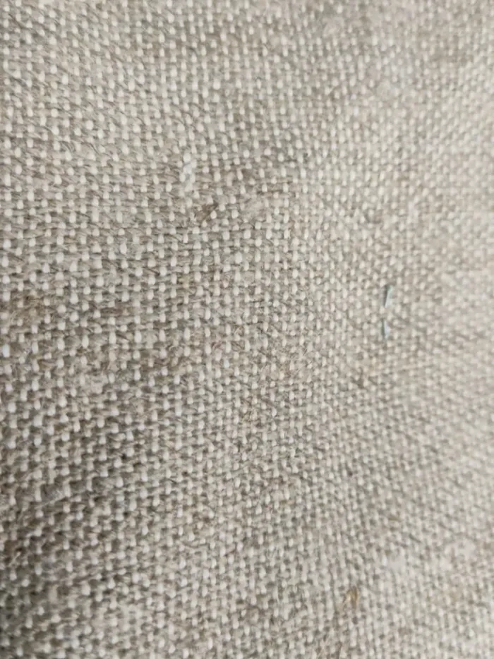 KashiFab Heather Oatmeal Dense Weave Linen Fabric