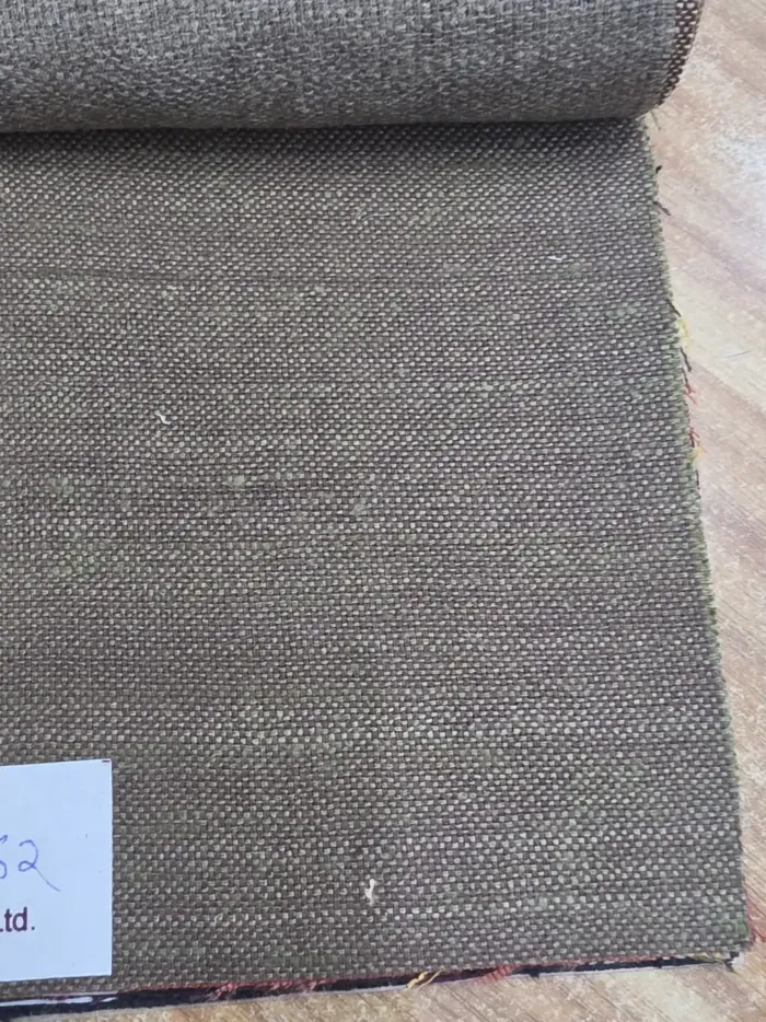 KashiFab Olive Bronze Heather Matka Silk Fabric - Banarasi Matka