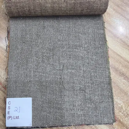 KashiFab Heathered Steel Grey Matka Silk Fabric - Banarasi Handloom