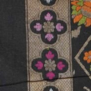 KashiFab Midnight Black Banarasi Silk Saree online - authentic Varanasi Banarasi silk saree - detail view 3