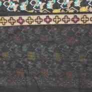 KashiFab Midnight Black Banarasi Silk Saree online - authentic Varanasi Banarasi silk saree - detail view 7