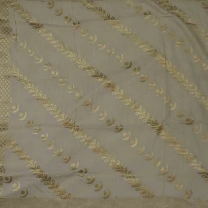 KashiFab Mustard Gold Banarasi Silk Dupatta online - authentic Varanasi Banarasi silk dupatta