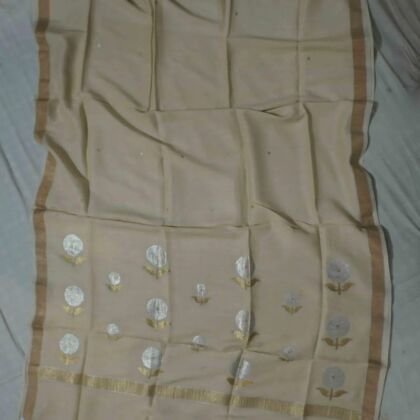 KashiFab Mustard Gold Banarasi Silk Dupatta online - authentic Varanasi Banarasi silk dupatta